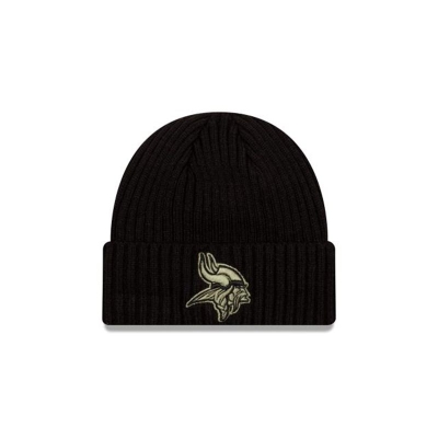 Minnesota Vikings Gorra | New Era NFL Salute To Service Cuff Knit Beanie Mexico - Negros